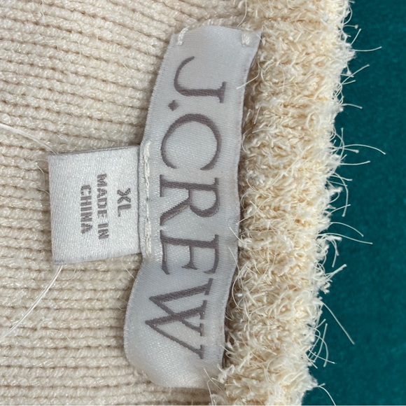 J. Crew Cream Teddy Jacket size XL - Picture 6 of 6